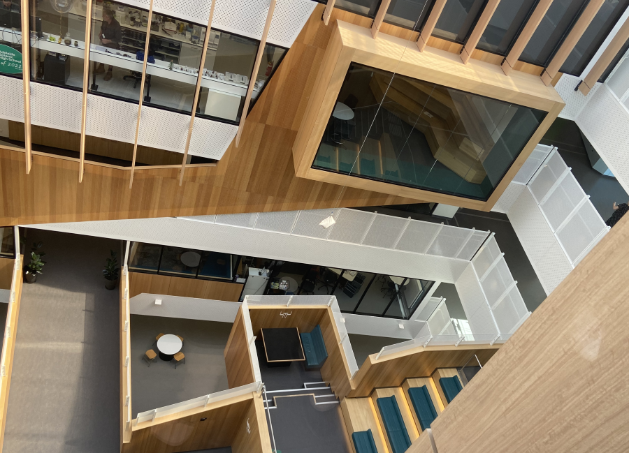 birds-eye perspective of study spaces